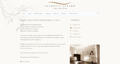 Desktop Screenshot of cosmetic-lounge.ch